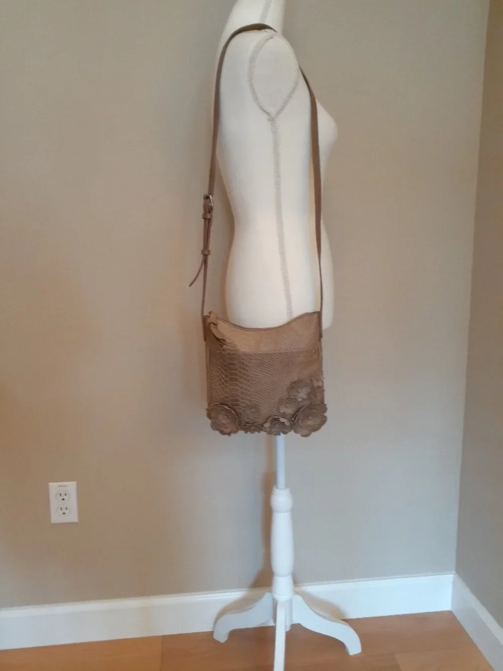 Frye Melissa Floral Leather Crossbody Bag